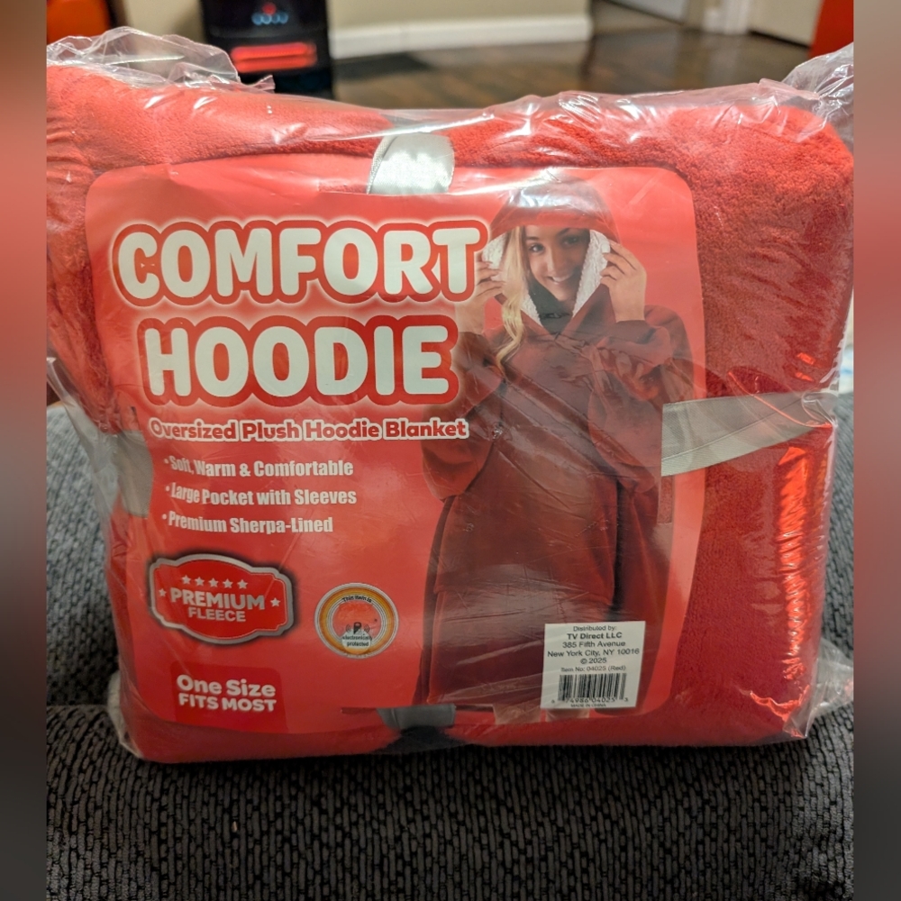 Oversized Plush Blanket - Red